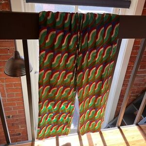 NWOT Zara Satin Patterned Pants